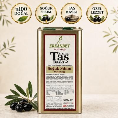 Erkanbey –FİLTRESİZ - SOĞUK SIKIM Taş Baskı Seri (5Lt)