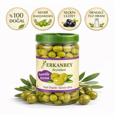Erkanbey | Köy Usulü Gemlik Kırma Zeytin(1Kg)