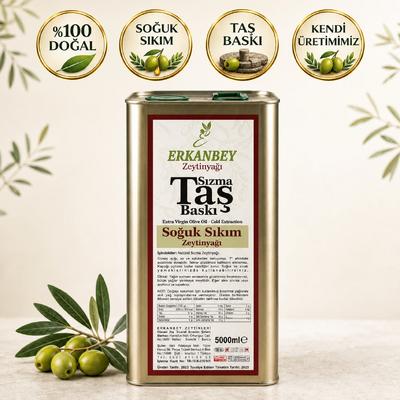 Erkanbey –FİLTRESİZ  (0.3 ASİT) SOĞUK SIKIM Taş Baskı Seri (5Lt)