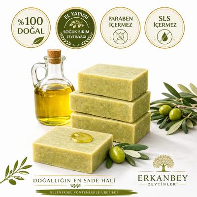 Olea Prestige El Yapımı Zeytinyağlı Doğal Sabun – Saf & Katkısız (1 Adet)
